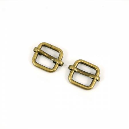 Strap Sliders for 1/2in Straps Antique Brass By MacKay, Janelle