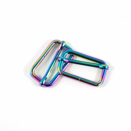 Adjustable Strap Sliders for 1-1/4in Straps Iridescent 2pk