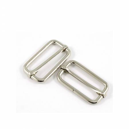 Adjustable Strap Sliders for 1-1/4in Straps Nickel 2pk