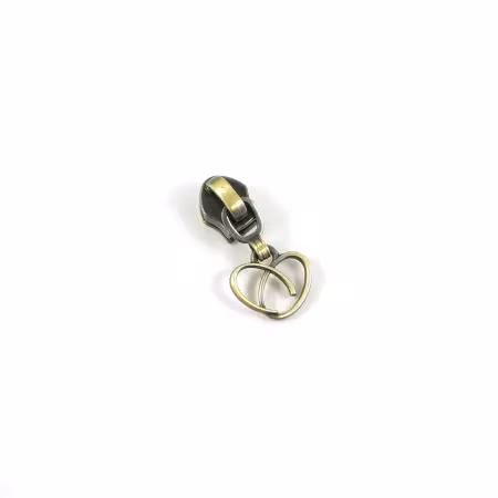 #5 Emmaline HEART Slider and Pull 10pk Antique Brass