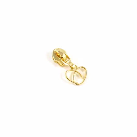 #5 Emmaline HEART Slider and Pull 10pk Gold