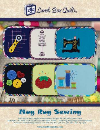 Mug Rug Sewing Applique Embroidery Designs