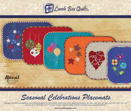 CD Seasonal Celebrations Placemats Machine Embroidery