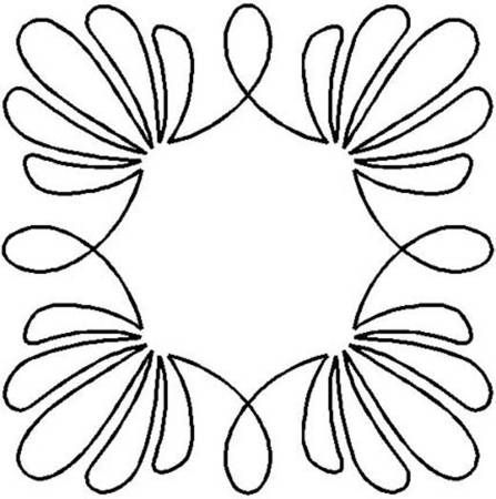 Quilt Stencil Shell Wreath