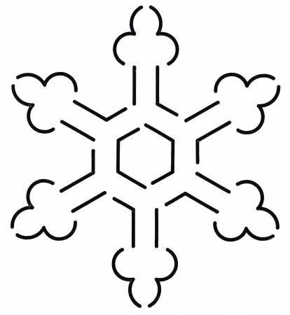 Quilt Stencil Snowflake 5-1/4in x 6in