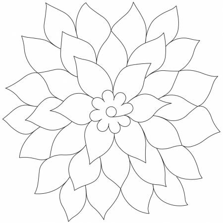 11in Dahlia Stencil