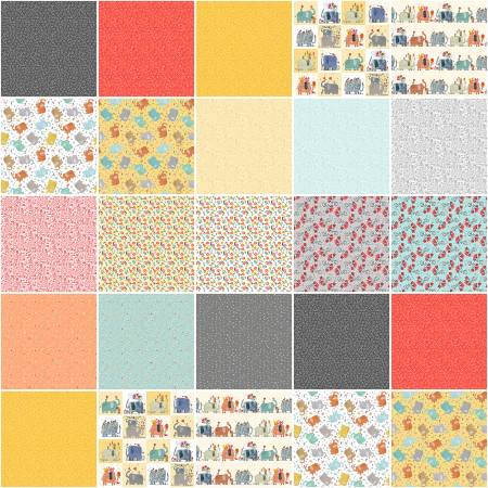 Assortment Elephant Joy, 19pcs x 15yds