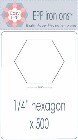 1/4in Hexagon EPP Iron-On x 500