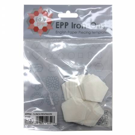 3/4in Pentagon EPP iron-on x 100