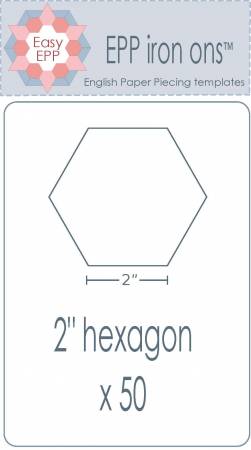 2in Hexagon EPP Iron-On x 50