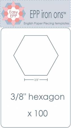 3/8in  Hexagon EPP Iron-On x 300
