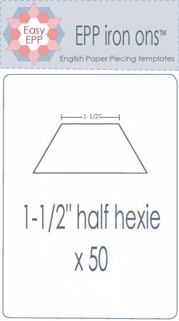 1-1/2in half Hexagon EPP Iron-On x 50