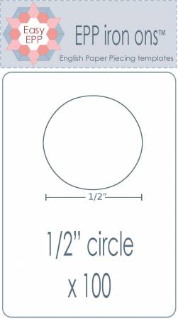 1/2in Circle EPP Iron-On x 100