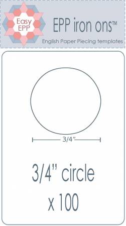 3/4in Circle EPP Iron-On x 100