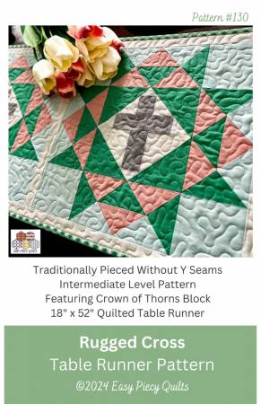 Rugged Cross Quilted Table Runner Pattern