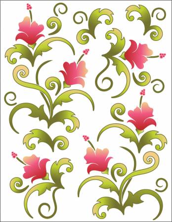 Tattoo Elementz Decal Blossom Pink (Printed On Clear)