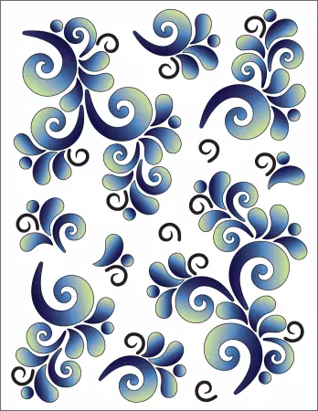 Tattoo Elementz Decal Wave On Wave Ocean (Printed On Clear)