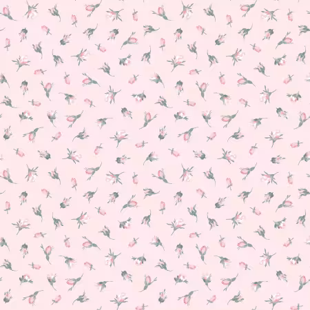Pink Buds Flannel