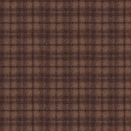 Brown Plaid Woolies Flannel