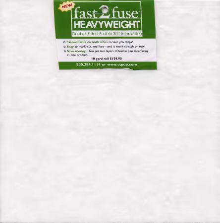 Fast2Fuse Heavyweight Interfacing 20in x 10yds