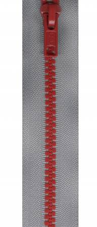 Zip Team Spirit Poly Seperating 26in Grey/Red