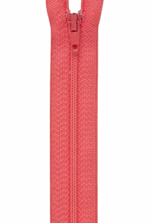 All-Purpose Polyester Coil Zipper 22in Flamingo