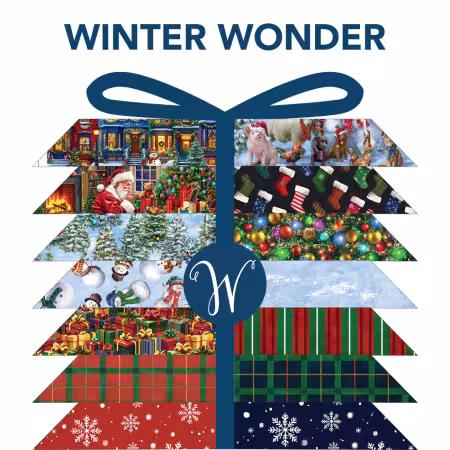 Winter Wonder Fat Quarter Bundle, Includes 3 Panels, 16Pcs