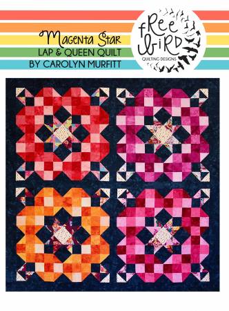 Magenta Star Quilt Pattern