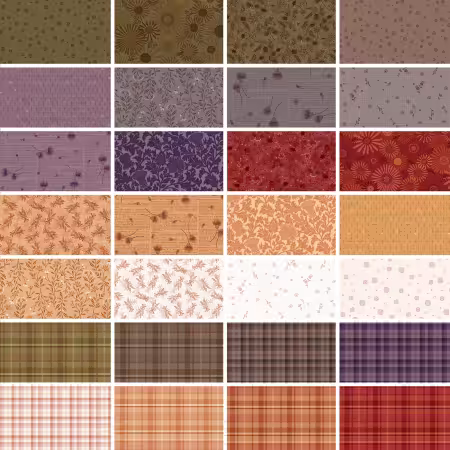 5in Squares Thistle & Rye, 42pcs, 6 bundles/pack