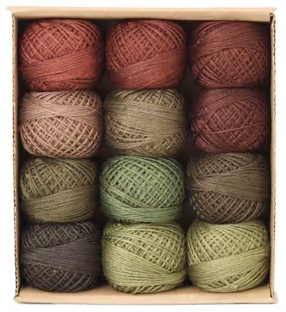Valdani 3-Strand Ball Floss 30yd Forest Canvas 12 Colors
