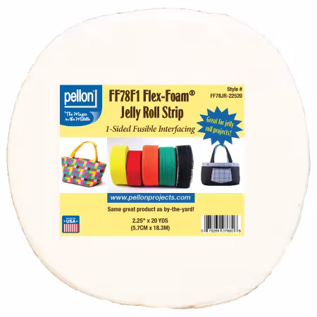 Flex Foam 1Sided Fusible Jelly Roll Strip 2.25in x 20 yds