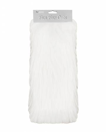 Fun Fur Cut 9x12 Extra Long Pile Gorilla White, 6pcs/pack