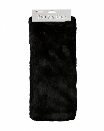 Fun Fur Cut 9x12 Short Pile Grizzly Black, 6pcs/pack