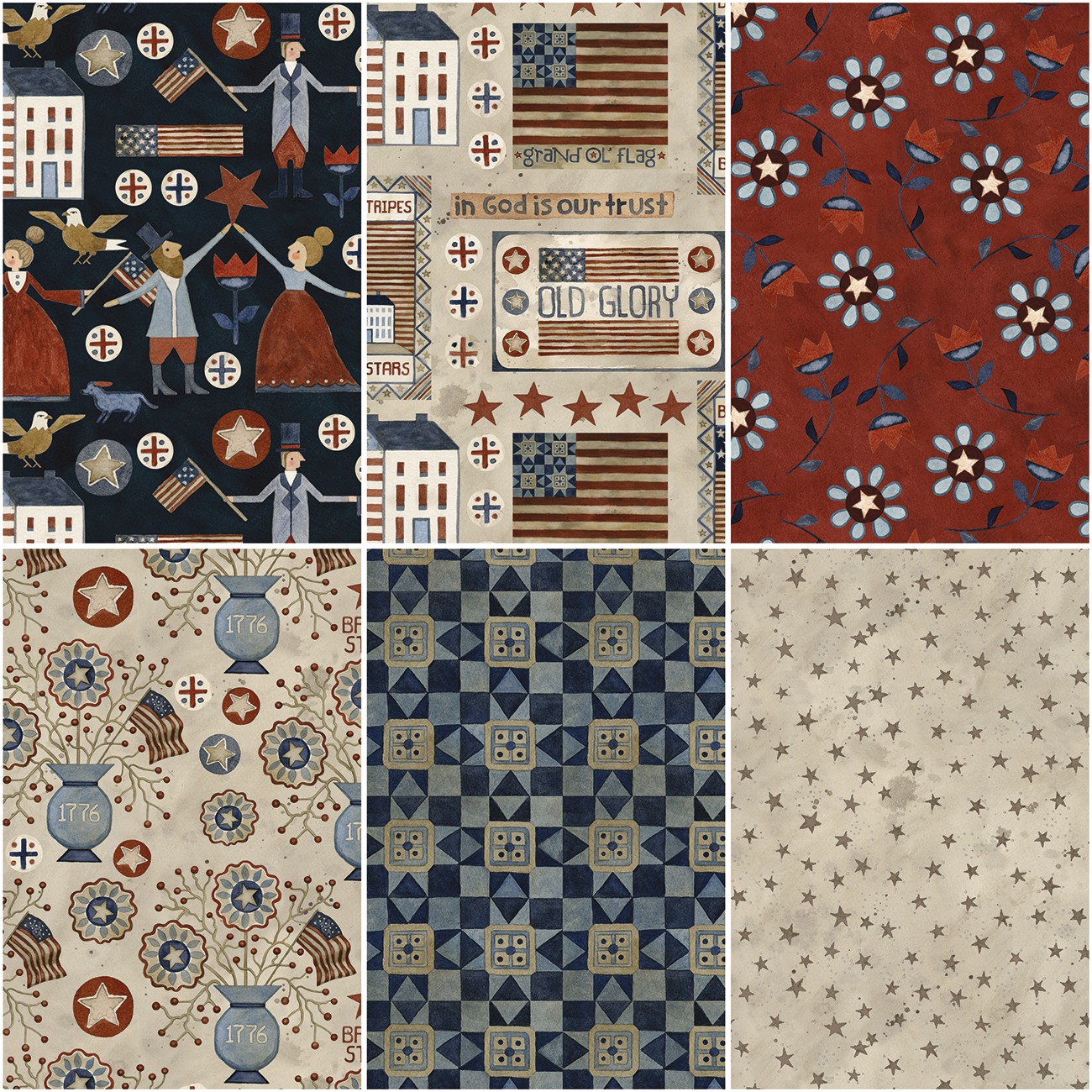 Bright stars 25 yard flat fold bundle by kogut teresa