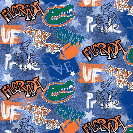 NCAA-Florida Gators Graffiti Cotton
