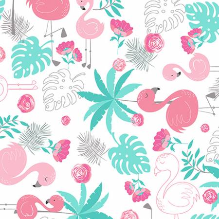 Blush Flamingo Cuddle Print