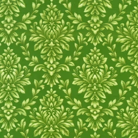 Damask Basil Flannel