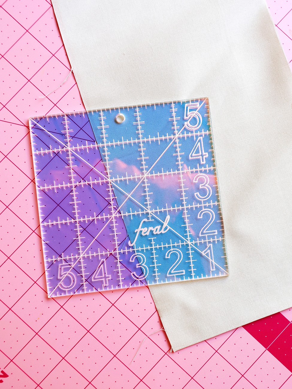 Charm Square Ruler Iridescent