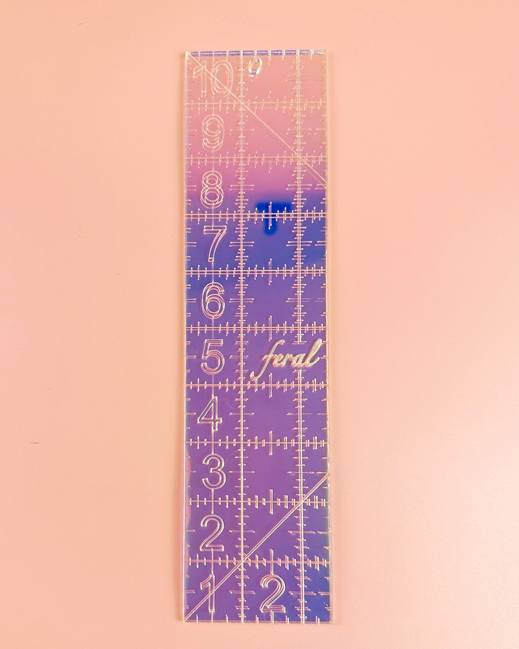 2-1/2in x 10in Ruler Iridescent