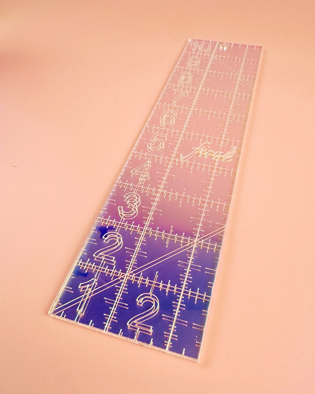 2-1/2in x 10in Ruler Iridescent
