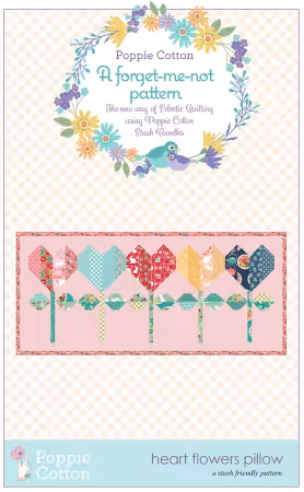 Pillow Pattern Heart Flowers