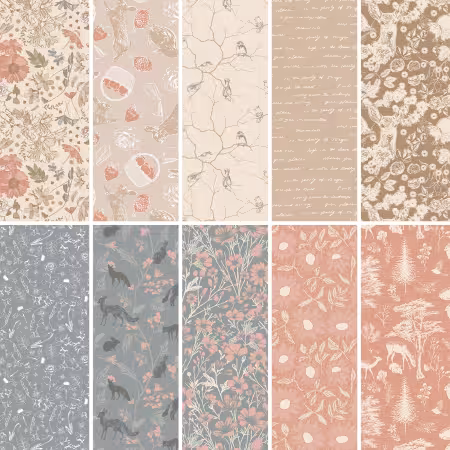 Assortment Forest Memoirs, 10pcs x 10yds