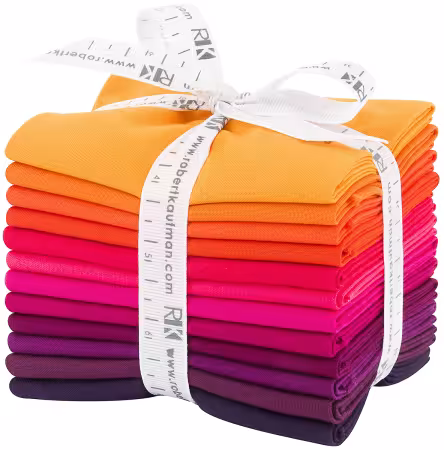 Fat Quarter Kona Cotton Birds of Paradise Palette, 12pcs/bundle