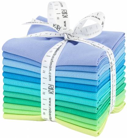 Fat Quarter Kona Cotton Mermaid Shores Palette, 12pcs/bundle