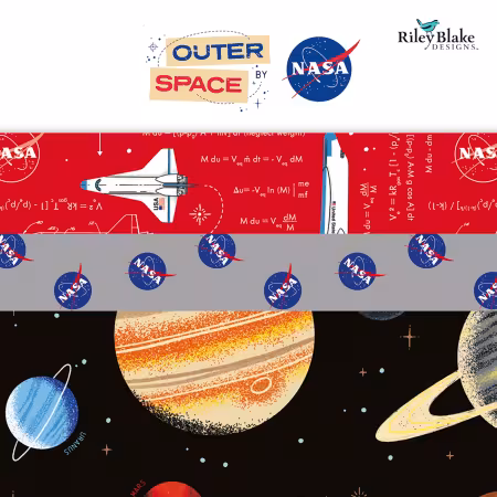 Outer Space by NASA Fat Quarter Bundle, 18pcs