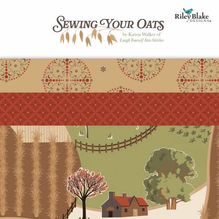 Sewing Your Oats Fat Quarter Bundle, 24pcs/bundle