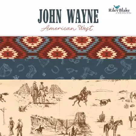 John Wayne American West Fat Quarter Bundle, 22 Pcs.