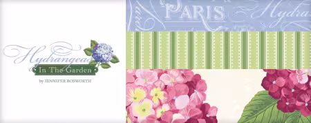 Hydrangeas in the Garden Fat Quarter Bundle, 27pcs