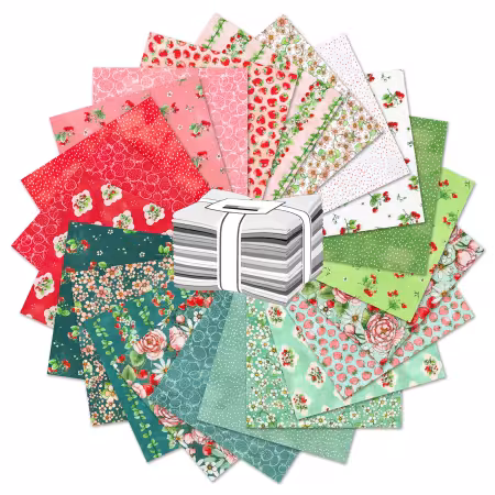 Fat Quarter Bundles Strawberry Season 22pcs