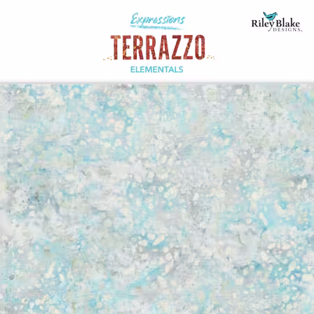 Batiks Elementals Terrazzo Frosty Fat Quarter Bundle E, 12pcs